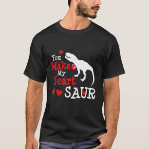 Erklärung Dinosaurier Valentinstag in der Liebe He T-Shirt