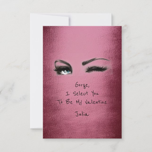 Erklärung von Marilyn Monroe Burgundy Valentine Li Einladung (Vorderseite)