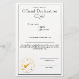 Erklärung zur Santa-Naughty-Liste