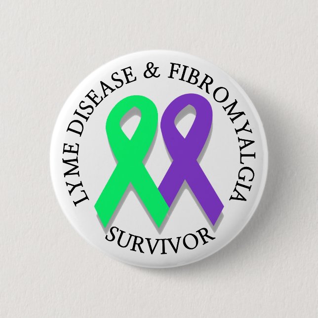Erkrankungen des Lymphsystems und Fibromyalgie - Ü Button (Vorderseite)