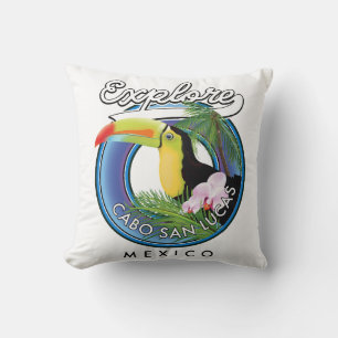 erkunde cabo san lucas mexiko reise-patch kissen