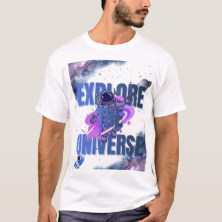 Erkunde Das Universum Astronaut Raum T-Shirt – Gal