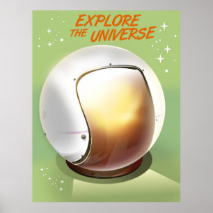 Erkunde das Universum Poster