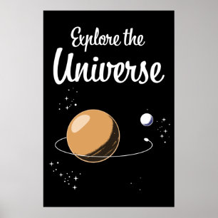 Erkunde das Universum Poster
