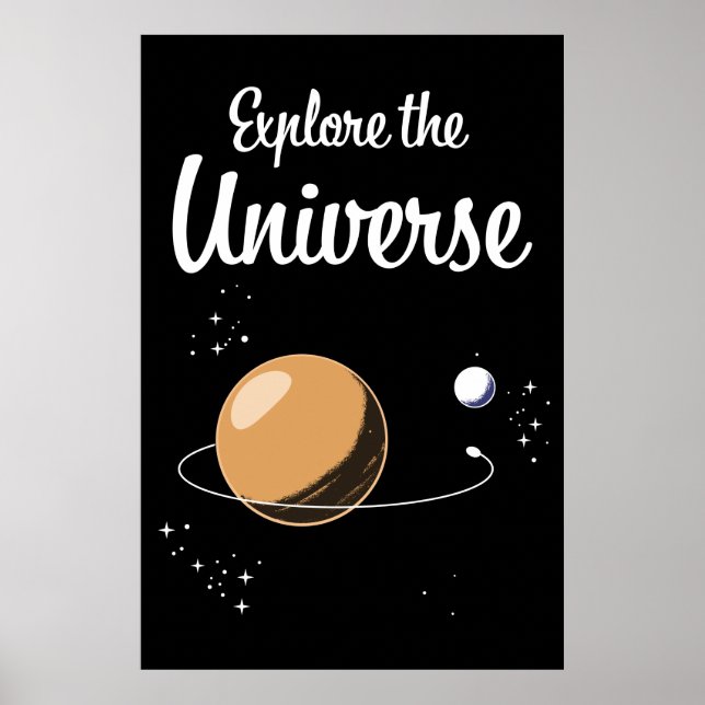 Erkunde das Universum Poster (Vorne)
