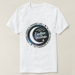 Erkunde das Universum Tiefraum-Galaxie-Astronomie T-Shirt