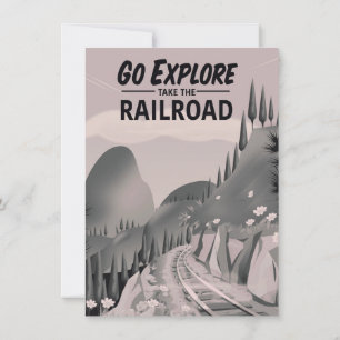 Erkunde die Eisenbahn Einladung