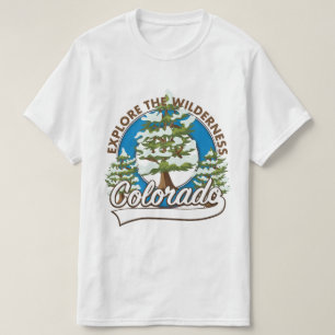 Erkunde die Wildnis, Colorado Kissen T-Shirt