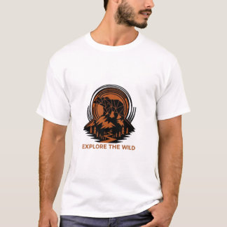 Erkunde die Wildnis. T-Shirt