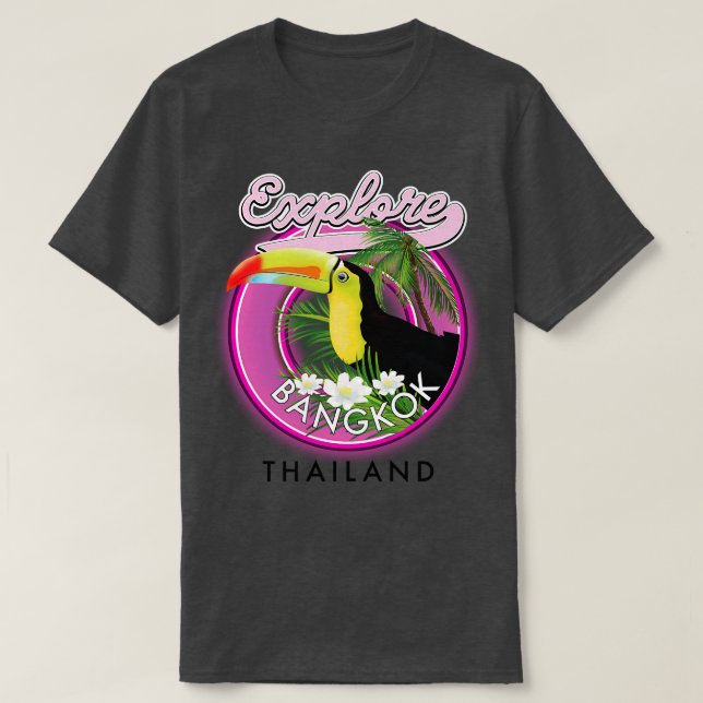 erkunden Bangkok indonesische Reise T-Shirt (Design vorne)