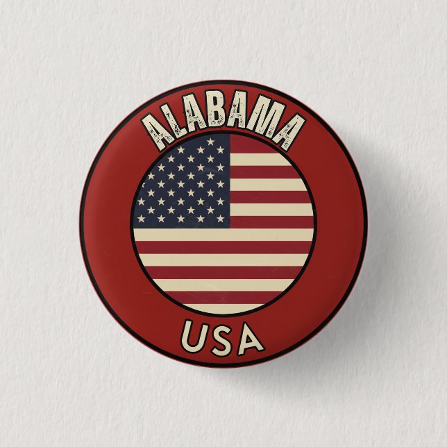 Erkunden Sie Alabama - State Adventure  Button (Vorderseite)