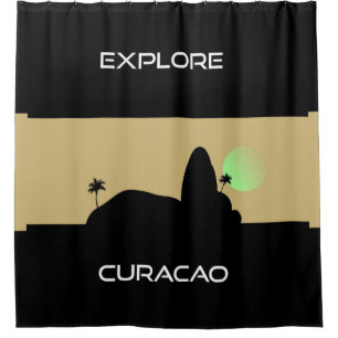 Erkunden Sie Curaçao Duschvorhang