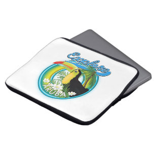 Erkunden Sie das Aruba-Reiselogo Laptopschutzhülle