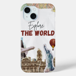 Erkunden Sie den Fall World Travel iPhone 15 Case-Mate iPhone Hülle