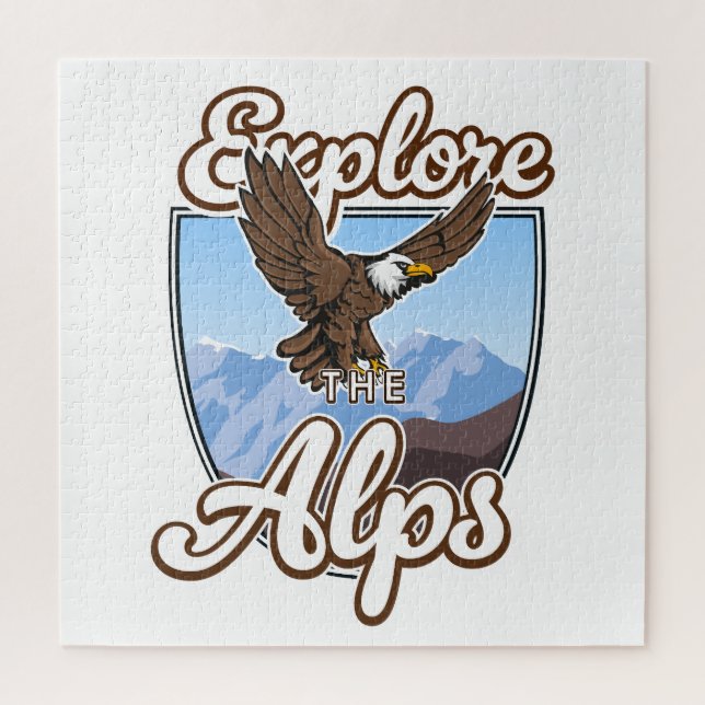 Erkunden Sie die Alpen  Puzzle (Vertikal)