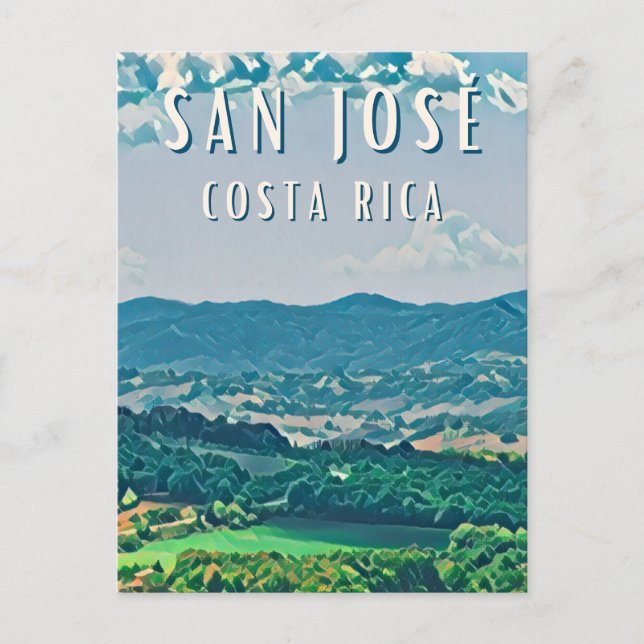 Erkunden Sie die Hauptstadt von Costa Rica: San Jo Postkarte (Vorderseite)