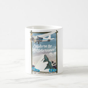 Erkunden Sie die Wildnis! Berge Kaffeetasse