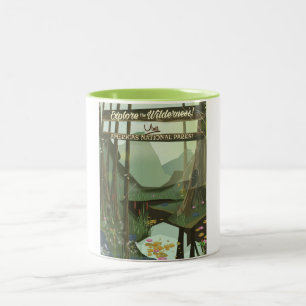 Erkunden Sie die Wildnis! Besuchen Sie die Nationa Zweifarbige Tasse