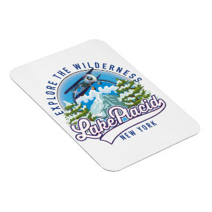 Erkunden Sie die Wildnis, Lake Placid Magnet