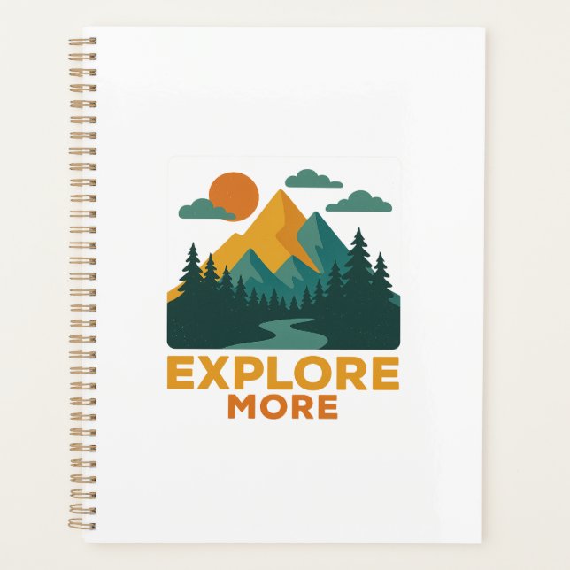 Erkunden Sie mehr - Retro Mountain & Forest Advent Planer (Vorderseite)