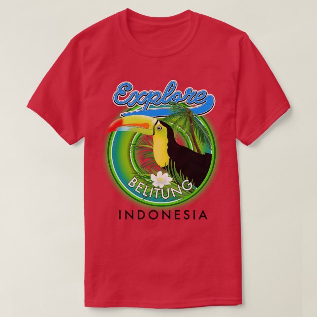Erkundung Belitung Insel Belitung Reise T-Shirt (Design vorne)