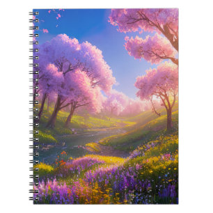 Erkundung der blühenden Harmonie einer Wiese Notizblock