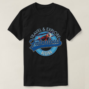 Erkundung des fabelhaften Aegina-Logos T-Shirt