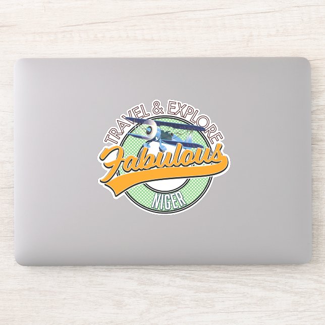 Erkundung des fabelhaften Niger Logos Aufkleber (Computer)