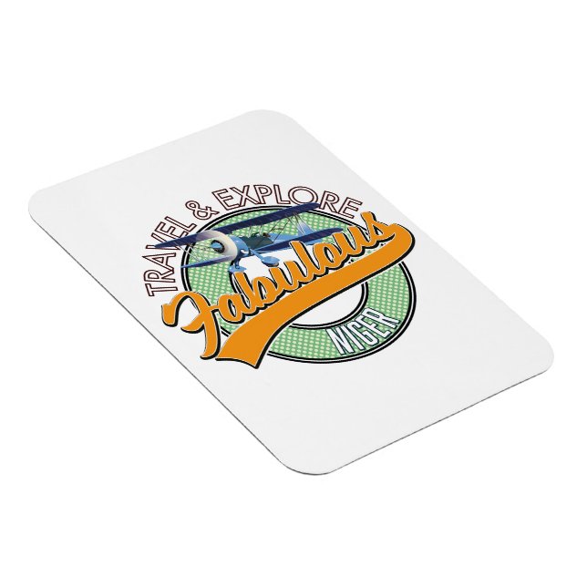 Erkundung des fabelhaften Niger Logos Magnet (Rechte Seite)