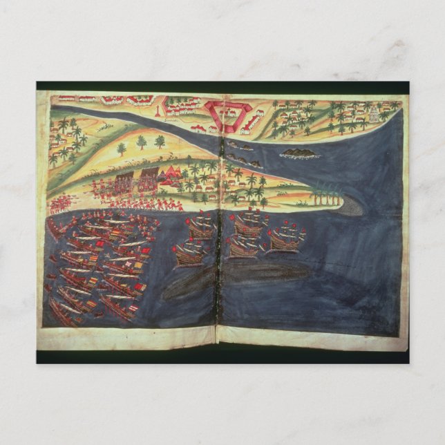 Erkundungsplan für Surat Postkarte (Vorderseite)