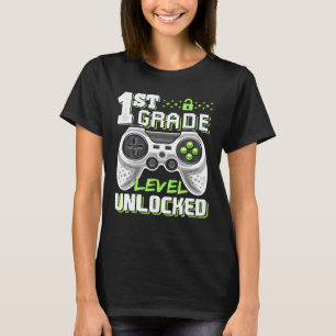 Erlangen der 1. Klasse freigeschaltetes Videospiel T-Shirt