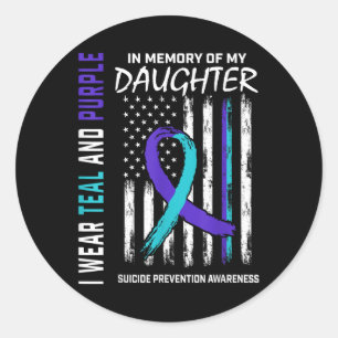 Erlangung des Awareness Prevention Ame Daughter Runder Aufkleber