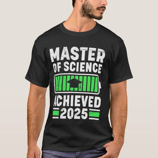 ERLANGUNG DES MASTER OF SCIENCE 2025 Master-Abschl T-Shirt (Vorderseite)