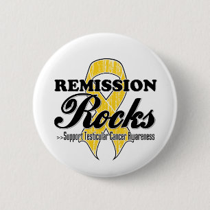 Erlass-Felsen - Hodenkrebs-Bewusstsein Button