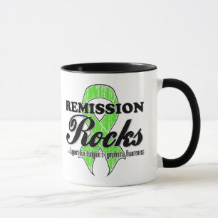 Erlass-Felsen - Non-Hodgkins Lymphom-Bewusstsein Tasse