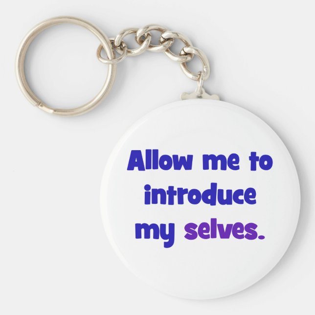 Erlauben Sie mir, mich vorzustellen Schlüsselanhänger (Vorne)