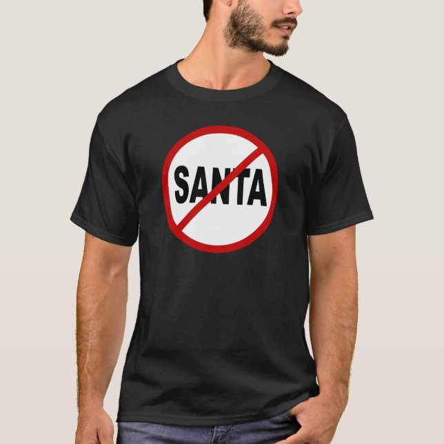 Erlaubte Zeichen-Aussage des Hass-Santa/No Sankt T-Shirt (Vorderseite)