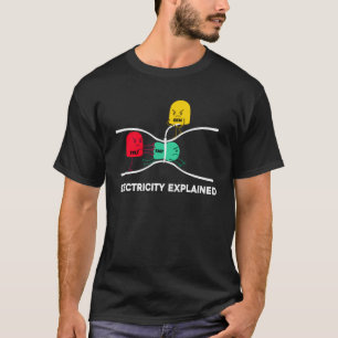 Erläuterter elektrischer Ingenieur Lineman T-Shirt