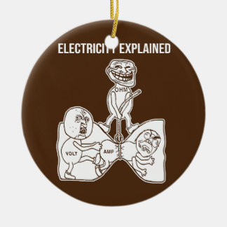 Erläuterter Nerd für die Elektrizitätstechnik Keramik Ornament