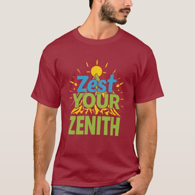 Erlebe dein Zenit-Abenteuer T-Shirt (Vorderseite)