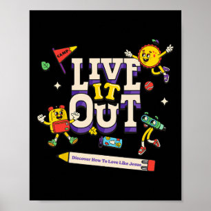 Erlebe es Liebe wie Jesus Vbs 2025 Christliches Ca Poster