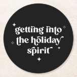 Erleben Sie das Weihnachtsgetränk im Urlaub Runder Pappuntersetzer<br><div class="desc">Dieses festliche Set von Ferien-Drinks-Cochers wird eine Touch Weihnachtsgeist zu Ihrem Urlaubsstil hinzufügen.</div>