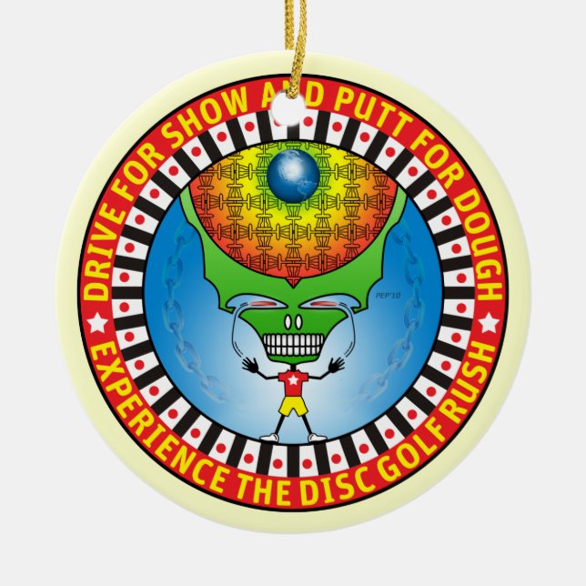 Erleben Sie den Ansturm Keramikornament (Vorne)