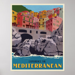 Erleben Sie den Mittelmeerraum Poster