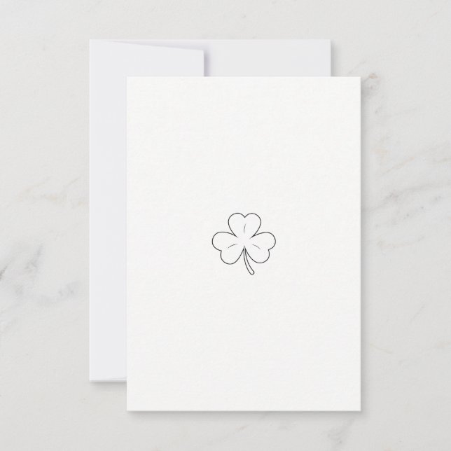 Erleben Sie die Magie des Kleeblatts Serenade Save The Date (Vorderseite)