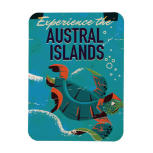 Erleben Sie die Vintage-Reise zu den Austral-Insel Magnet
