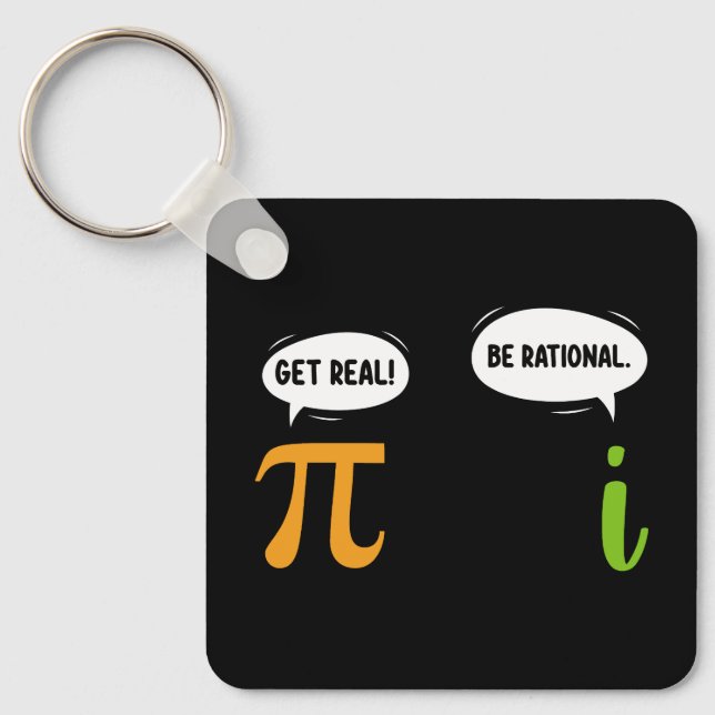 Erleben Sie echte, rationale Mathematik pi Day Gee Schlüsselanhänger (Vorderseite)