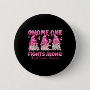 Erleben Sie einen Kampf allein Pink_ Brustkrebs-Be Button