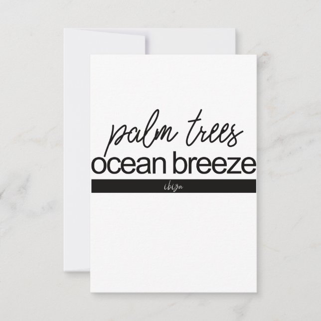 Erleben Sie Ibiza | Inspiration Karte (Vorderseite)