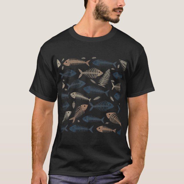 Erleben Sie ultimative Mode in Fishbone-Mustern T-Shirt (Vorderseite)